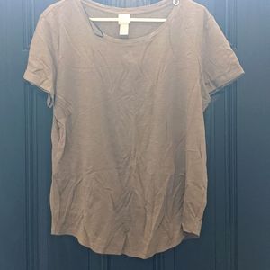 H&M Basics Medium Olive Tee